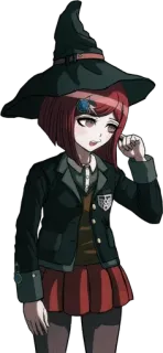 🪄 Himiko Yumeno Danganronpa V3: Killing Harmony anime, video game, witch, magic, school uniform telegram sticker