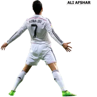 ⚽ Cristiano Ronaldo RONALDO sepak bola, sepak bola, atlet, olahraga, pemain telegram sticker