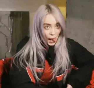 🤪 Billie Eilish คนดัง, นักร้อง, ผู้หญิง, เพลง, ศิลปิน, ป๊อป telegram sticker