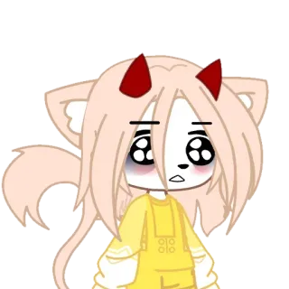 🥺 Gacha, Anime, Desenho animado, Personagem telegram sticker