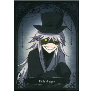 😀 Undertaker Black Butler Anime, Manga, Charakter, Sensenmann, Bestatter, Black Butler telegram sticker