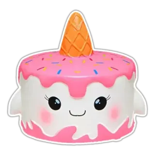 🧁 torta, dolce, carino, dessert, cibo, illustrazione whatsapp sticker