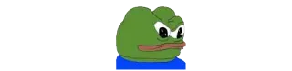 😶 Pepe the Frog Pepe the Frog, meme, internet culture, frog telegram sticker