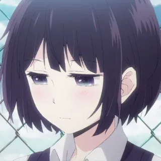 🔖 Anime, Mädchen, Manga, Kurze Haare, Süß, Schülerin telegram sticker