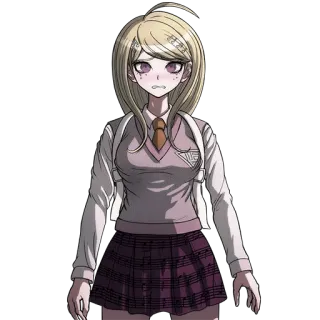 😖 Kaede Akamatsu Danganronpa V3: Killing Harmony Аниме, Danganronpa, Персонаж, Каэдэ Акамацу, Школьная форма telegram sticker