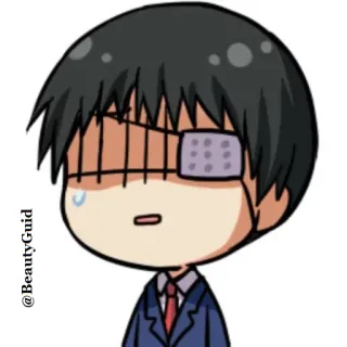 😨 @BeautyGuid anime, manga, sticker, character, cartoon, japanese style telegram sticker