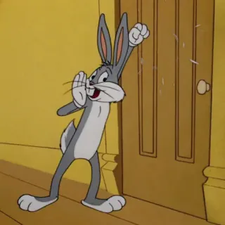 👊 Bugs Bunny Looney Tunes dessin animé, lapin, animé, lapin telegram sticker