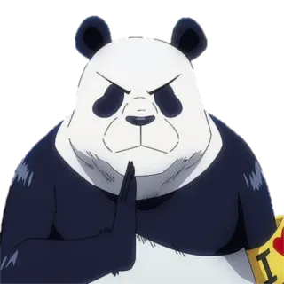 🤨 Panda Jujutsu Kaisen Panda, Jujutsu Kaisen, Anime, Pose de pelea, Personaje, Pegatina whatsapp sticker