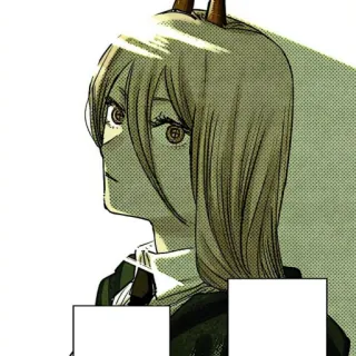 🗯 Power Chainsaw Man Anime, Manga, Chainsaw Man, Power, Demonio, Cuernos, Personaje, Animación whatsapp sticker