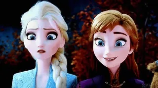 ❓ Elsa, Anna Frozen elsa, anna, frozen, disney, cartoon, prinses telegram sticker