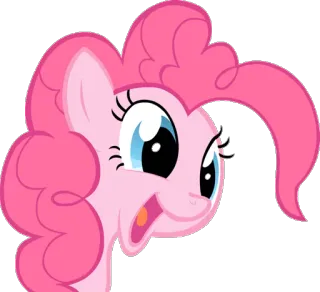 😍 Pinkie Pie My Little Pony Мультфильм, Пони, Розовый, Анимация, My Little Pony, Смешной telegram sticker