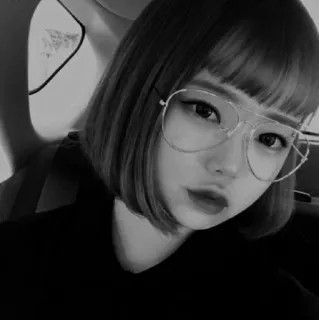 🥂 woman, glasses, portrait, fashion, beauty, person whatsapp sticker