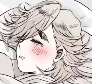 🥵 schlafend, Anime, Manga, süß, Bett, ruhend telegram sticker