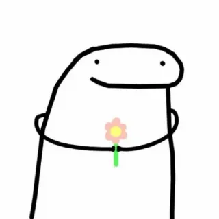 🧪 Мультфильм, Цветок, Милый, Персонаж, Простой, Причудливый telegram sticker