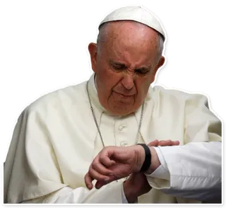 ⏱ Pope Francis papa, Francesco, cattolico, religione, leader religioso telegram sticker