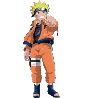 👊 Naruto Uzumaki Naruto アニメ, 漫画, ナルト, うずまきナルト, 忍者, キャラクター, オレンジ telegram sticker