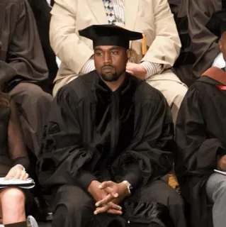 🧪 Kanye West graduation, celebrity, kanye, west, college, ceremony whatsapp sticker