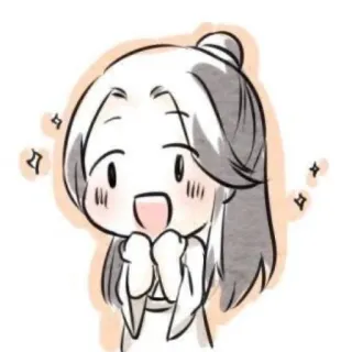 ✨ Чиби, Мультфильм, Персонаж, Аниме, Милый, Рисунок whatsapp sticker