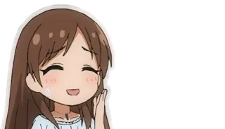 😅 anime, llorando, feliz, lágrimas, chibi, lindo telegram sticker