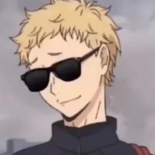 😎 Kei Tsukishima Haikyuu!! Anime, Charakter, Brille, Haikyuu, Tsukishima Kei telegram sticker