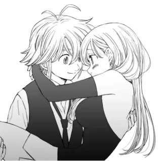 💕 Anime, Paar, Romantik, Manga telegram sticker