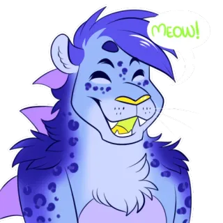 🐱 MEOW! кот, животное, мяу, милый, пушистый, мультфильм telegram sticker