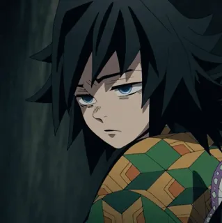 🌊 Giyu Tomioka Demon Slayer アニメ, 鬼滅の刃, 冨岡義勇, キャラクター, 漫画 whatsapp sticker