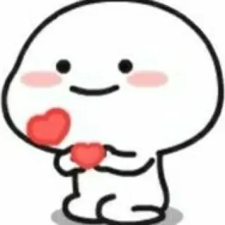 💓 süß, Liebe, Herz, entzückend, kawaii, Blob telegram sticker
