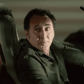 🥃 Nicolas Cage celebrity, actor, man, portrait telegram sticker