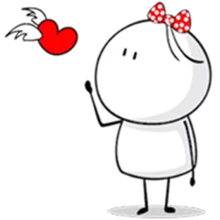 💌 serce, miłość, słodkie, kreskówka, postać telegram sticker