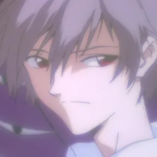 🧊 Kaworu Nagisa Neon Genesis Evangelion anime, kaworu, nagisa, evangelion, character telegram sticker