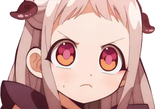 😠 Anime, Fille, Manga, En colère, Mignon telegram sticker
