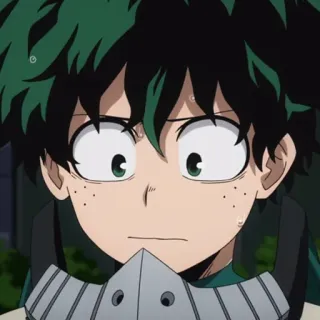 🥦 Izuku Midoriya My Hero Academia anime, manga, My Hero Academia, Izuku Midoriya, Deku telegram sticker