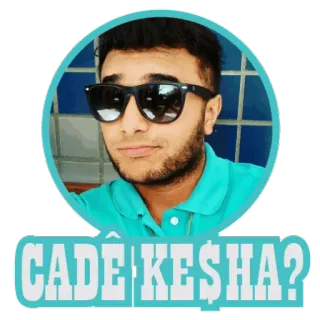 🎧 CADÊ KESHA? orang, kacamata hitam, pertanyaan, di mana Kesha?, pria, potret telegram sticker
