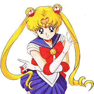 🖕 Sailor Moon アニメ, マンガ, 魔法少女, 月, セーラー服 telegram sticker