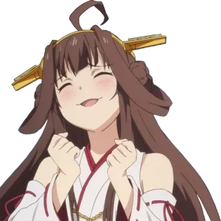 ☺️ Anime, Fille, Mignon, Joyeux, Souriant telegram sticker