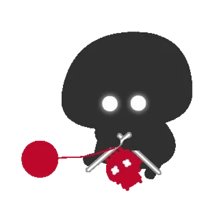 🪡 Schädel, Tod, Gefahr, Skelett telegram sticker