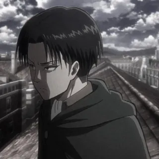 🛹 Levi Ackerman Attack on Titan anime, character, attack on titan, levi, levi ackerman telegram sticker