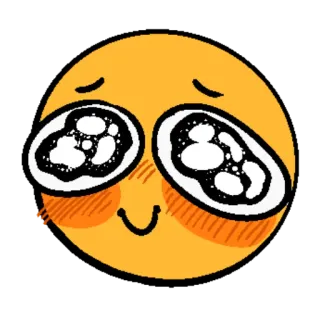 🥺 Émoji, Mignon, Sourire, Heureux, Rougir, Yeux de chien battu telegram sticker