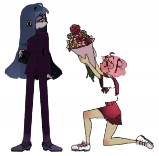 💕 Anime, Kwiaty, Romantyczny, Oświadczyny, Przyjaźń telegram sticker
