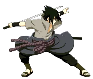 😎 Sasuke Uchiha Naruto Anime, Manga, Ninja, Espada, Uchiha, Sasuke, Lucha telegram sticker