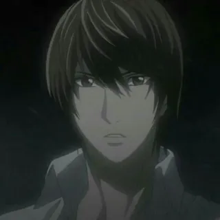 ⚖ Light Yagami Death Note Anime, Manga, Protagoniste, Shonen, Intellectuel telegram sticker