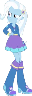 😒 Trixie Lulamoon My Little Pony My Little Pony, Trixie Lulamoon, Kartun, Karakter telegram sticker