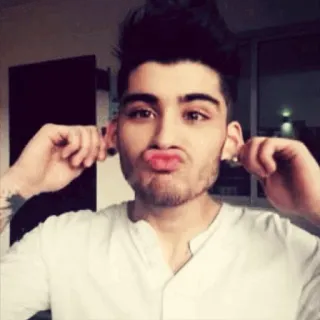 😙 Zayn Malik singer, pop star, celebrity, man, portrait telegram sticker