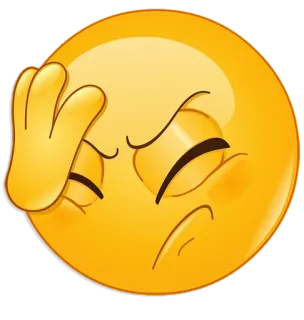 🤦‍♂ Emoji, Facepalm, Decepción, Triste, Molesto telegram sticker