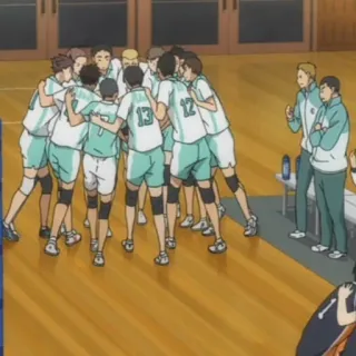 🤡 siatkówka, drużyna, sport, grupa, anime, Haikyuu telegram sticker