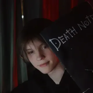 😈 Death Note DEATH NOTE Death Note, Anime, Manga, Notizbuch, Cosplay telegram sticker