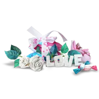 🌸 LOVE любовь, подарок, розы, конфеты, романтика, цветы telegram sticker