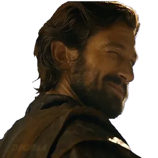 😉 Jaime Lannister Game of Thrones Jaime Lannister, Game of Thrones, GOT, character, TV show, smile telegram sticker