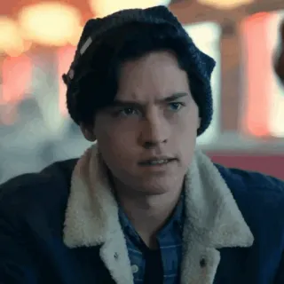 ➖ Jughead Jones Riverdale série ado, Archie Comics, série télé, Riverdale, Jughead Jones, Cole Sprouse telegram sticker